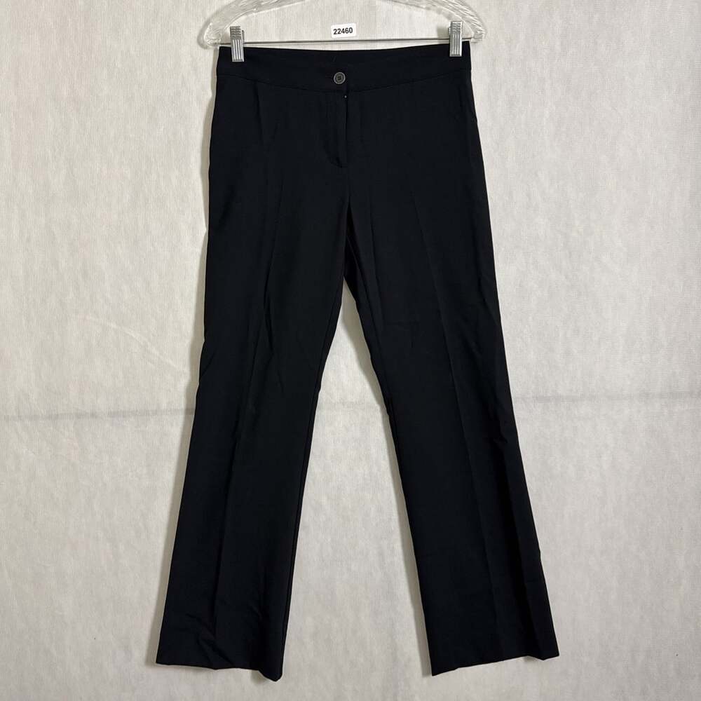 Cop. Copine Women's Size 36 Black Polyester Straight Leg Minimalist Casual Pants